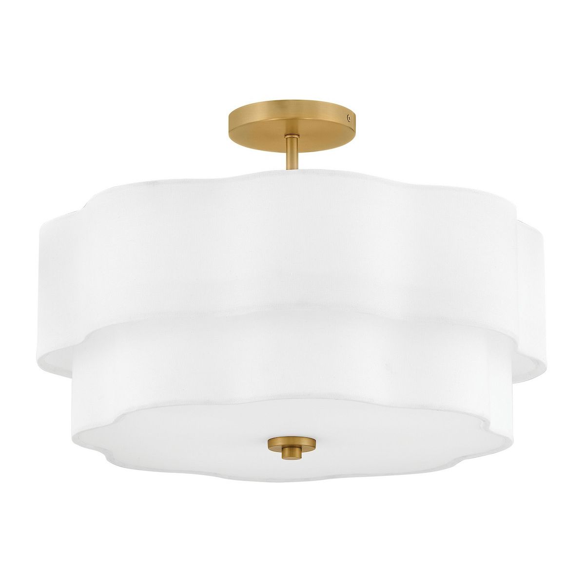 Hinkley Canada - 47733LCB - LED Semi-Flush Mount - Gwen - Lacquered Brass