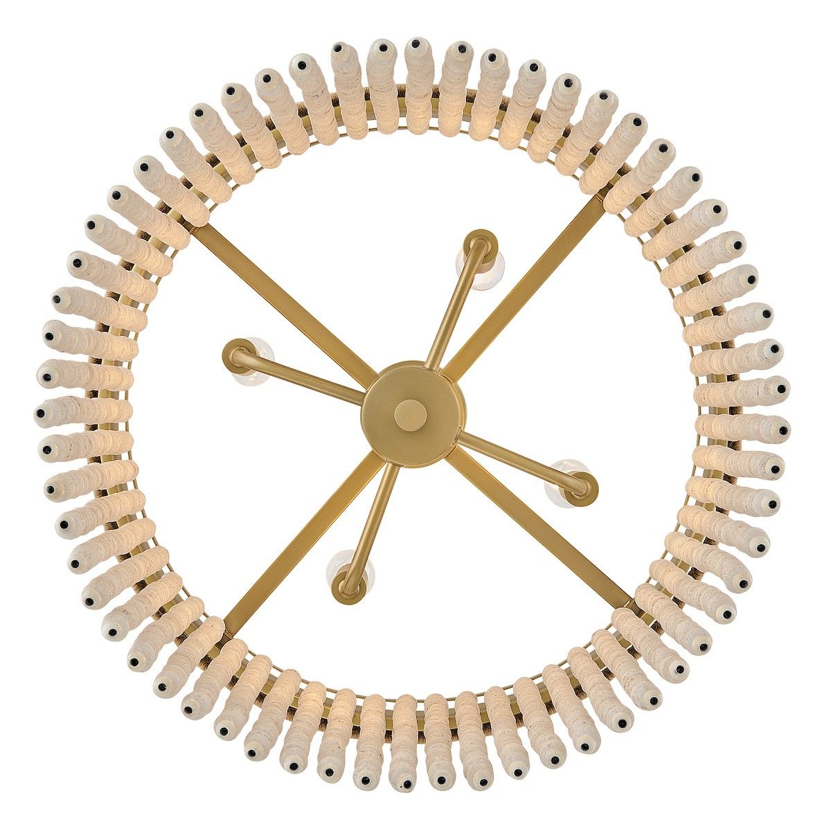Hinkley Canada - 48607LCB - LED Convertible Semi-Flush Mount - Indra - Lacquered Brass