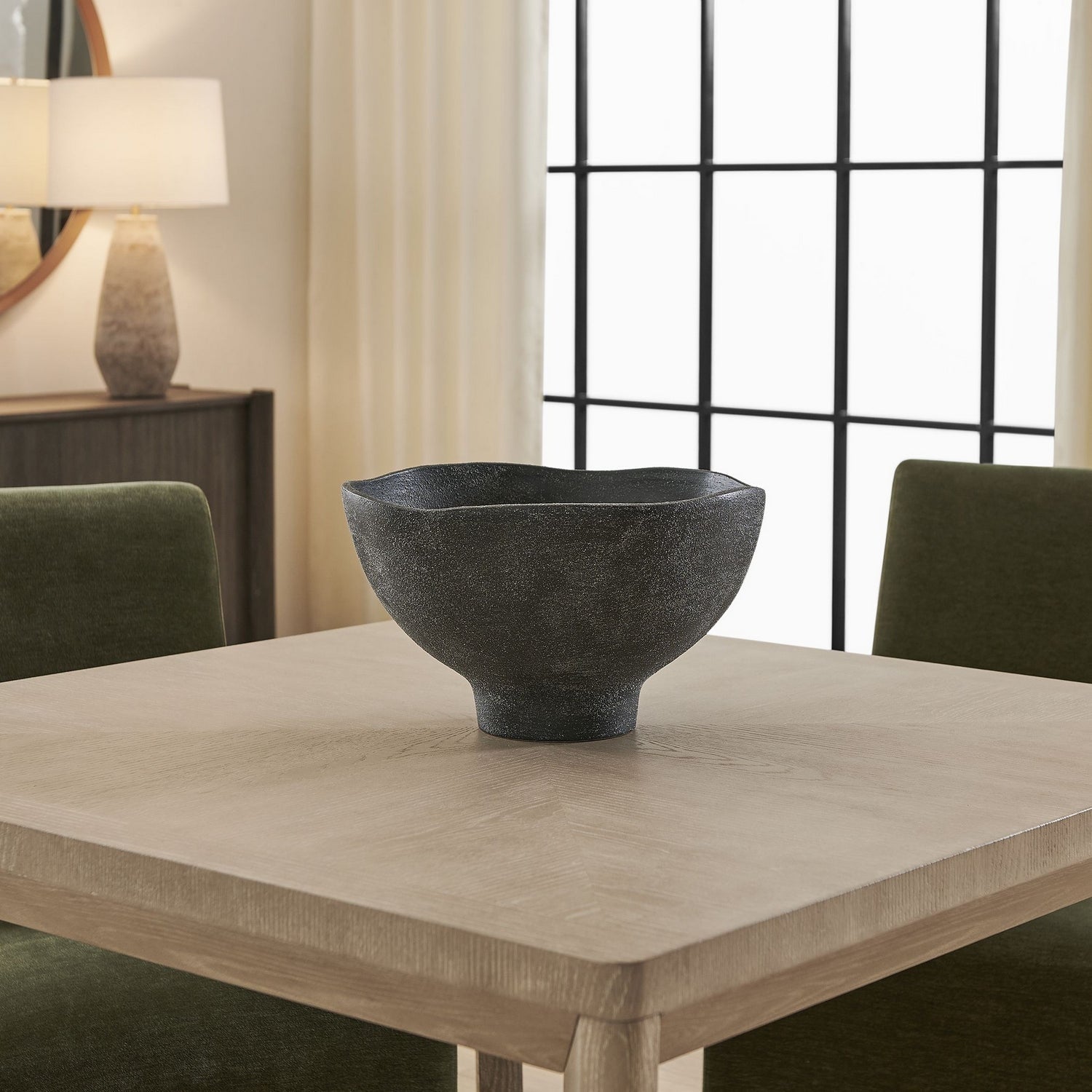 Uttermost - 18323 - Bowl - Komorebi - Matte Black