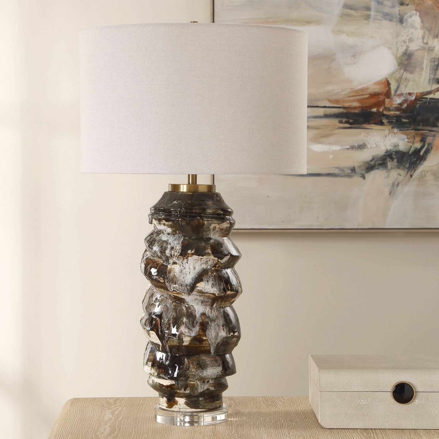 Uttermost - 30649 - One Light Table Lamp - Cuoco - Antique Brass