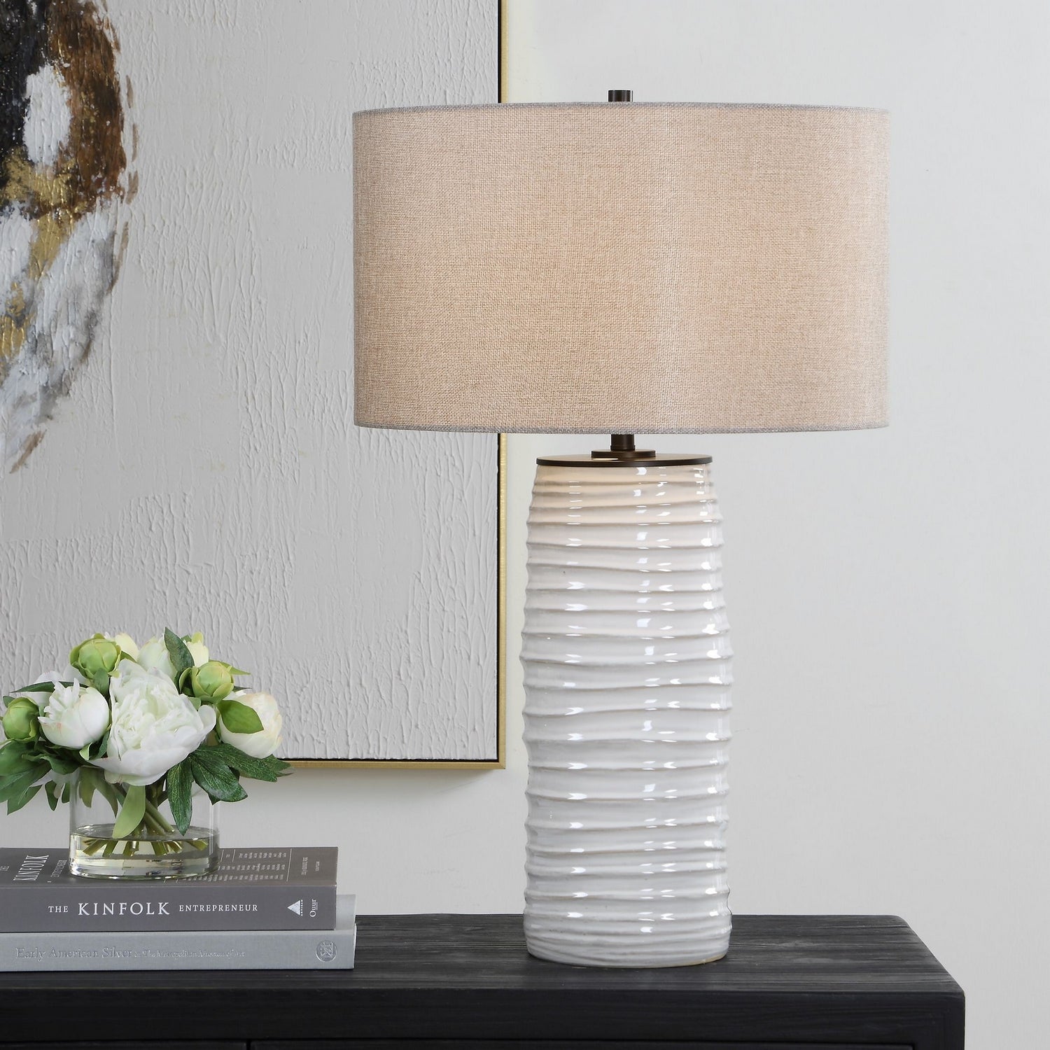 Uttermost - 30665 - One Light Table Lamp - Barat - Sleek Black