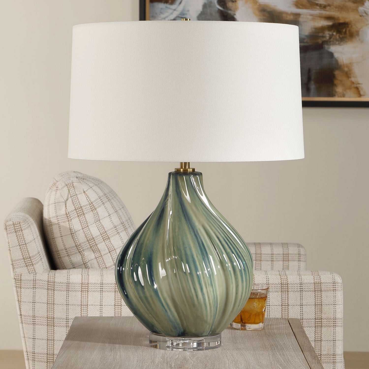 Uttermost - 30666 - One Light Table Lamp - Tausha - Antique Brass