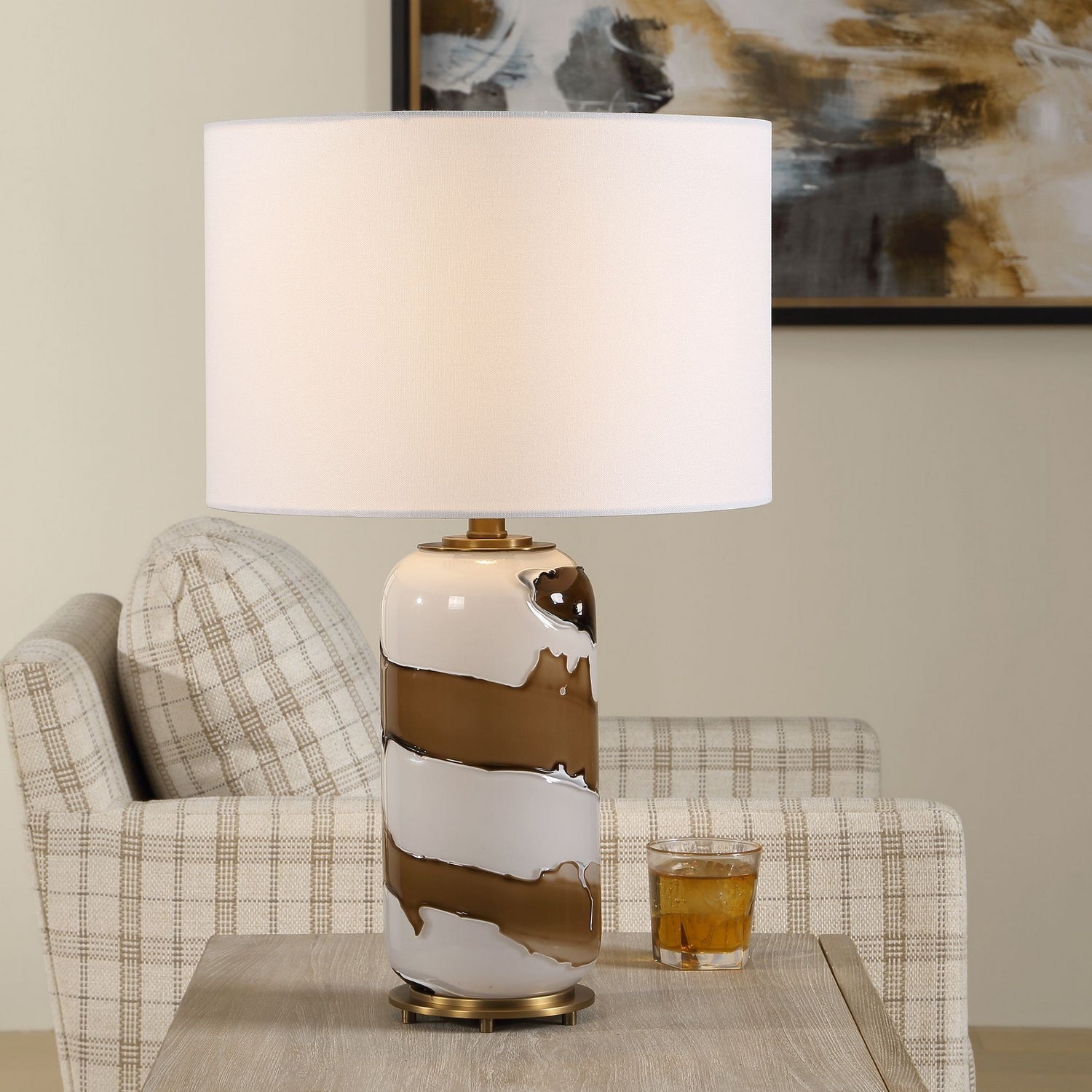 Uttermost - 30672-1 - One Light Table Lamp - Ararat - Antique Brass