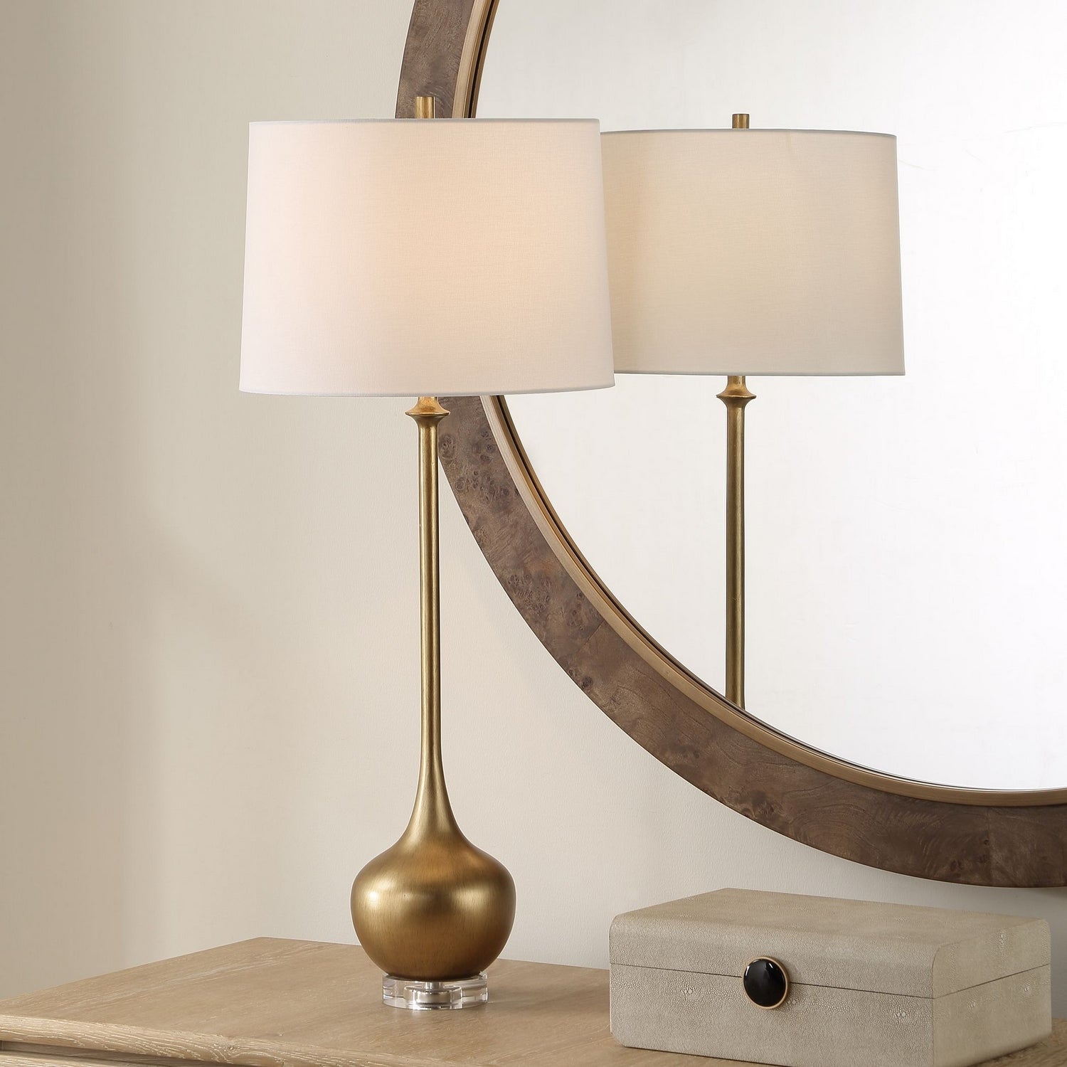 Uttermost - 30678 - One Light Buffet Lamp - Good As Gold - Brushed Antique Gold