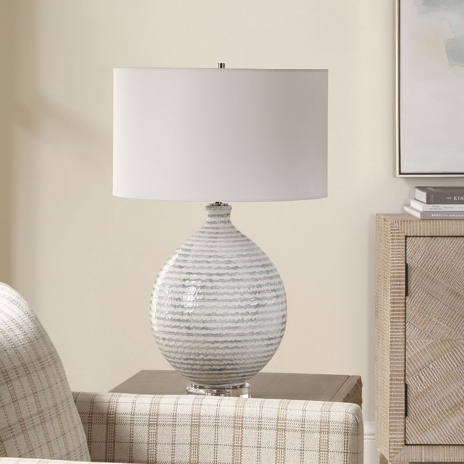 Uttermost - 30680 - One Light Table Lamp - Clary - Antique Brass