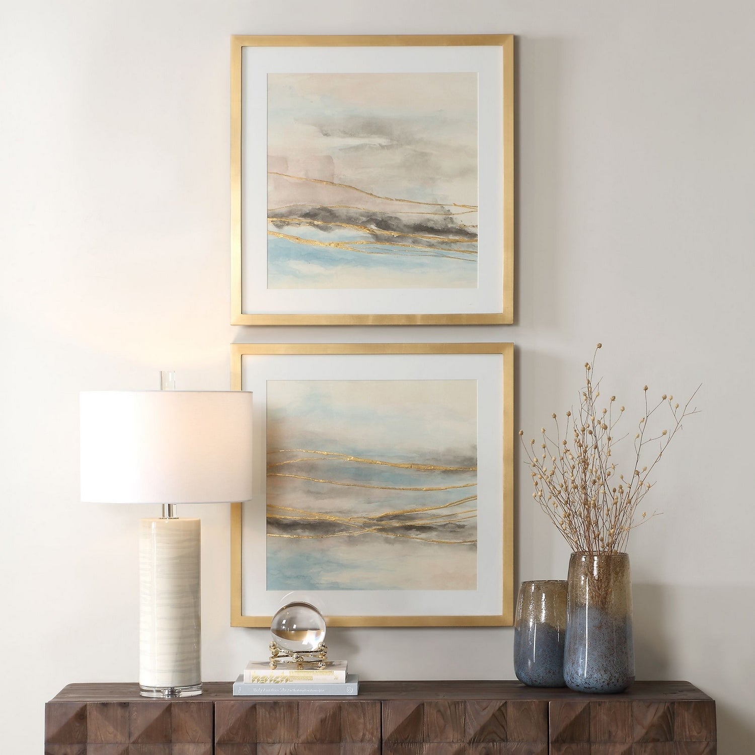 Uttermost - 32461 - Landscape Prints Set/2 - So Golden - Gold