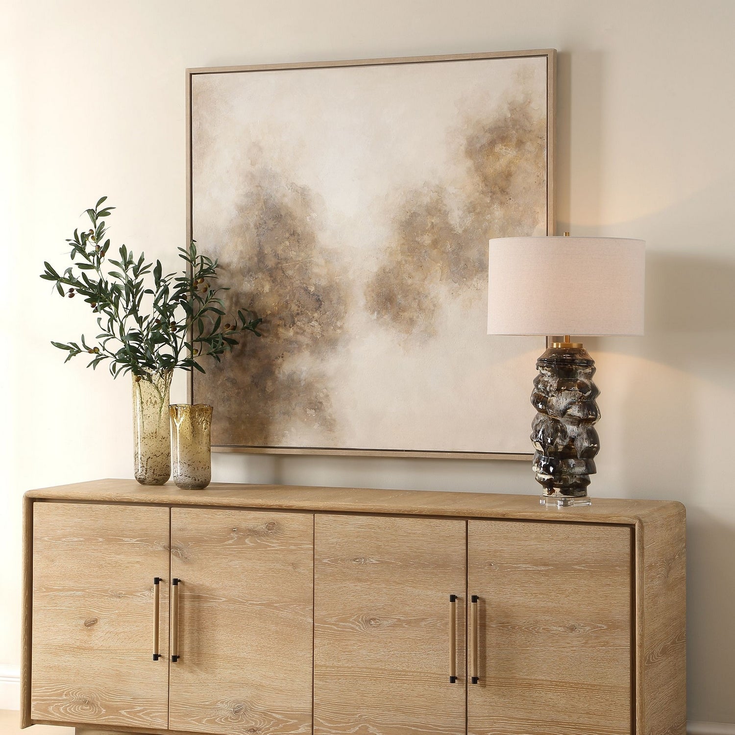 Uttermost - 32471 - Wall Art - Up In Smoke - Natural Pine