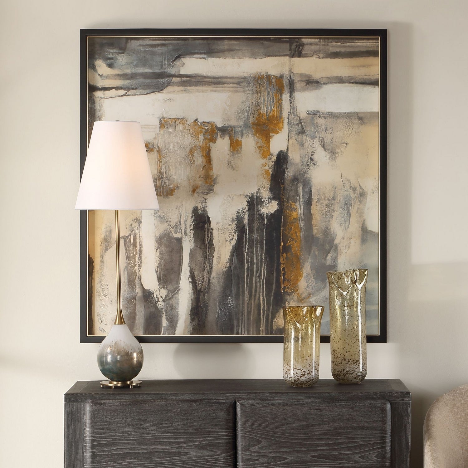 Uttermost - 32467 - Abstract Art - Landslide - Black