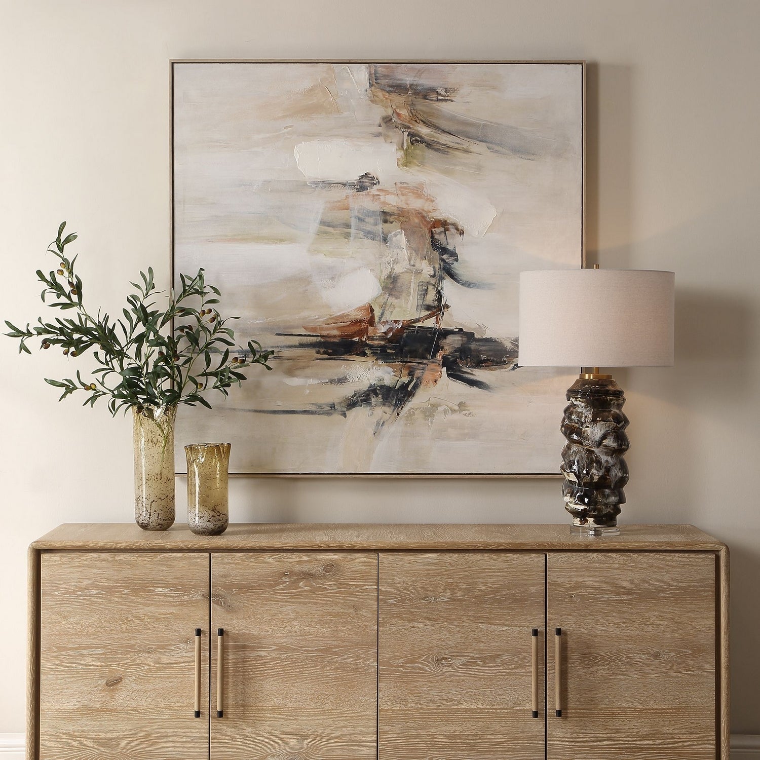 Uttermost - 32475 - Abstract Art - Outburst - Natural Pine