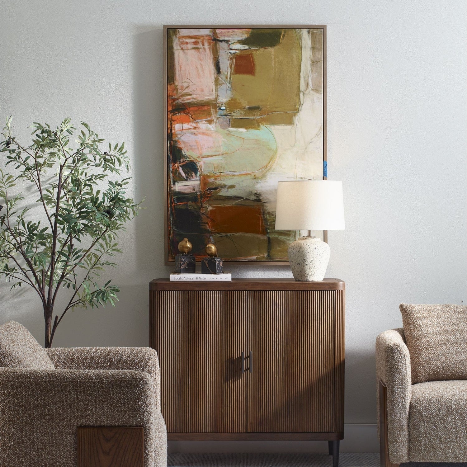 Uttermost - 32495 - Abstract Art - Palace Walls - Light Oak