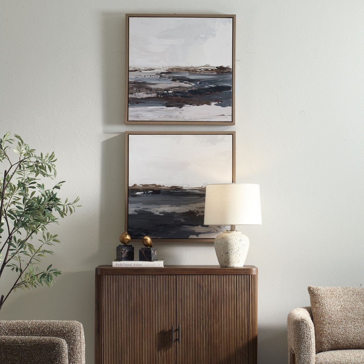 Uttermost - 32541 - Landscape Painting Set/2 - Bring Me In - Light Oak
