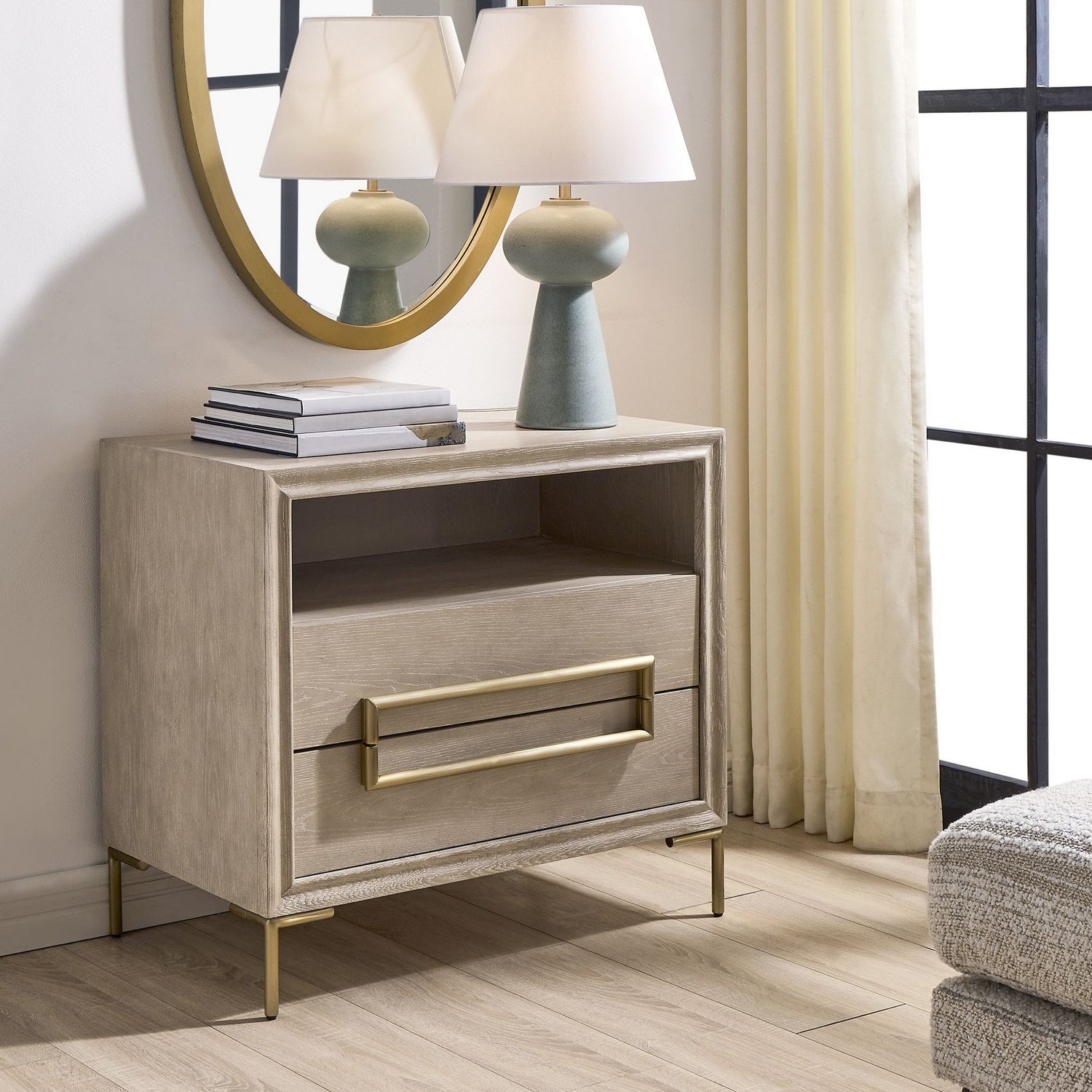 Uttermost - 50316 - Side Table - Alessia - Brushed Brass