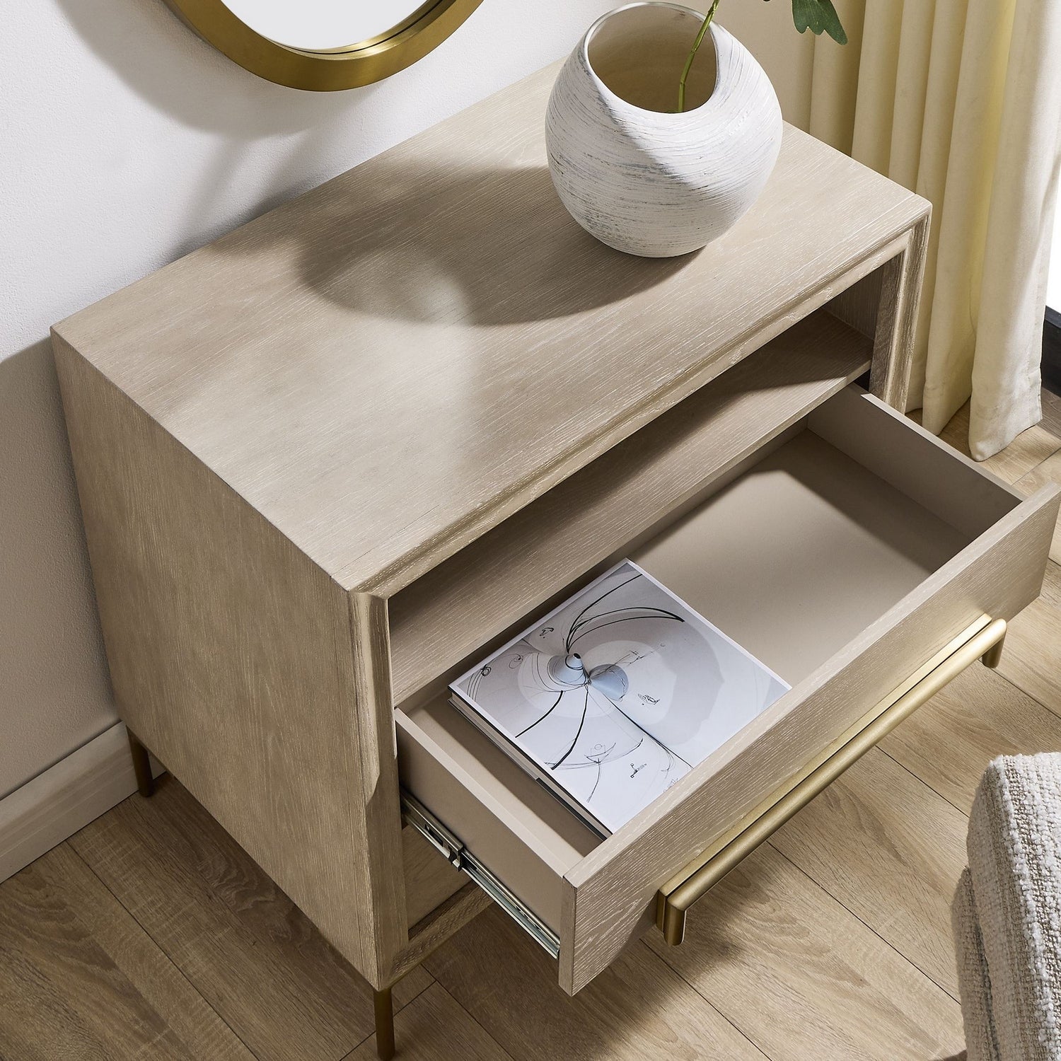 Uttermost - 50316 - Side Table - Alessia - Brushed Brass