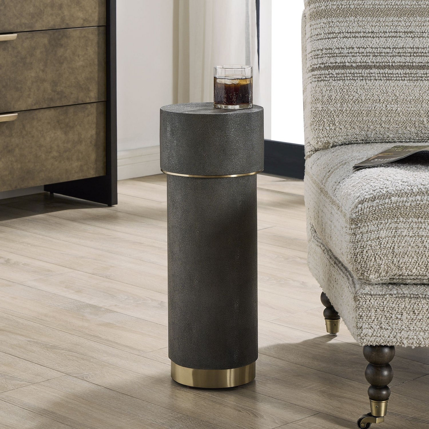 Uttermost - 50318 - Drink Table - Wessex - Brushed Brass