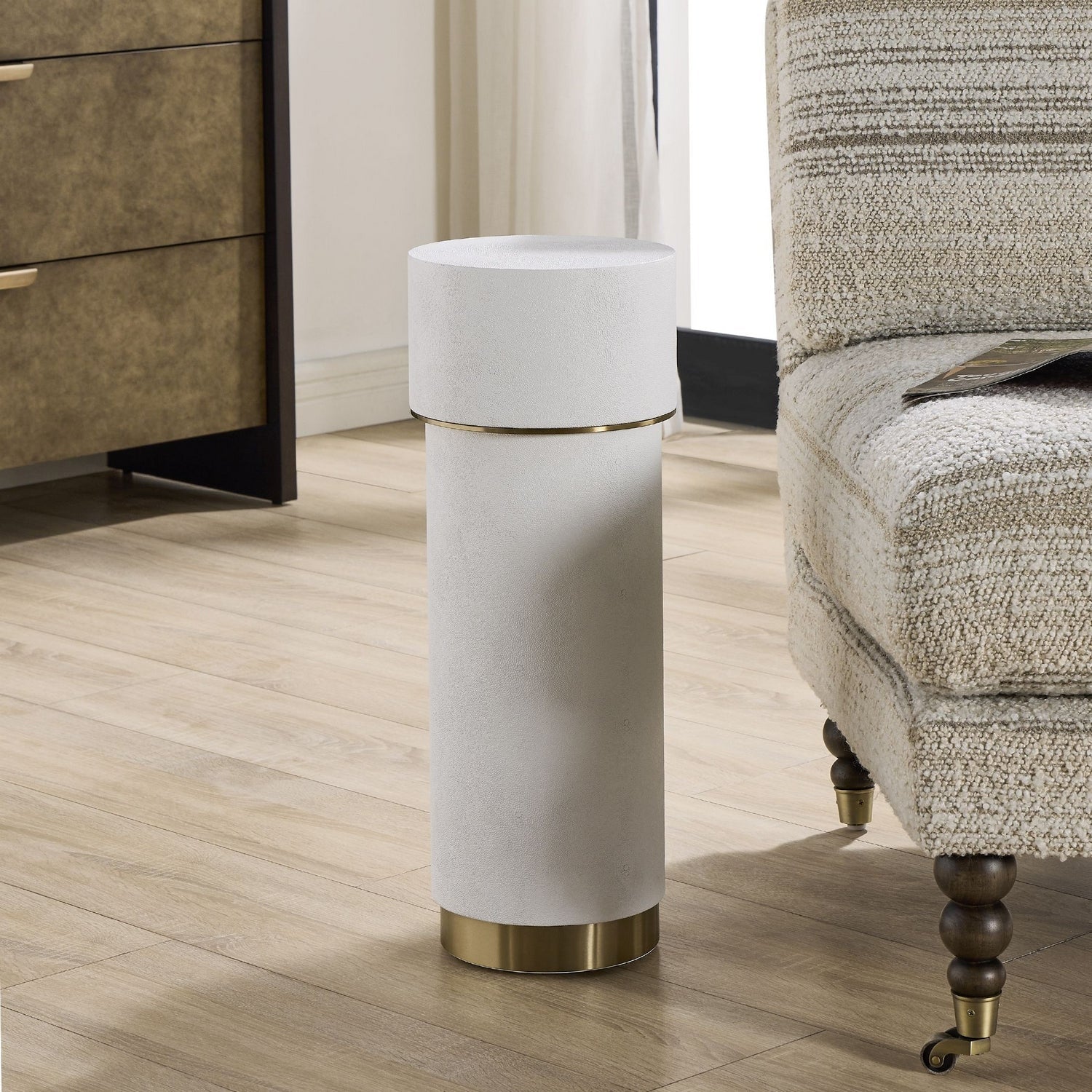 Uttermost - 50338 - Drink Table - Wessex - Brushed Brass