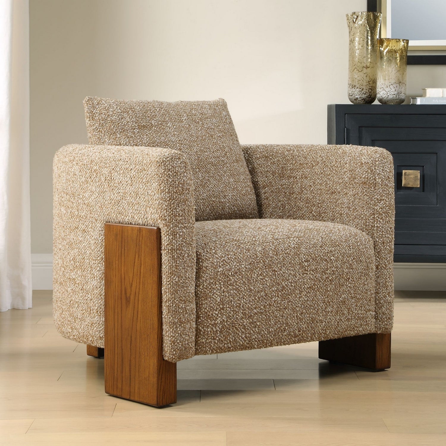 Uttermost - 53076 - Accent Chair - Halligan - Rich Walnut