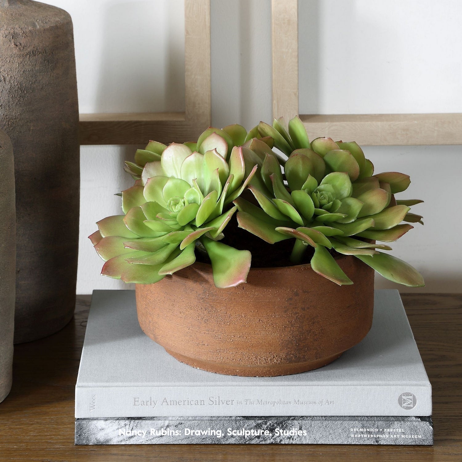 Uttermost - 60267 - Accent In Pot - Sable Succulent - Natural Terracotta