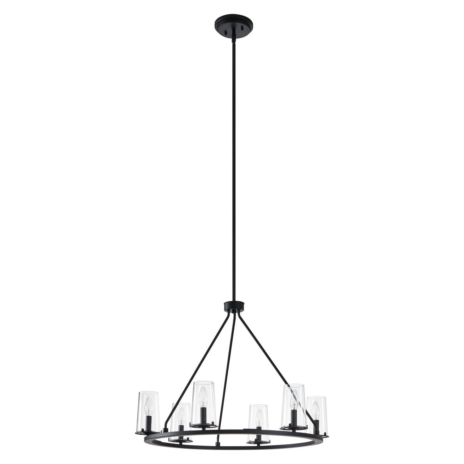 Thesis Lighting 206953A Jared Chandelier in Matte Black