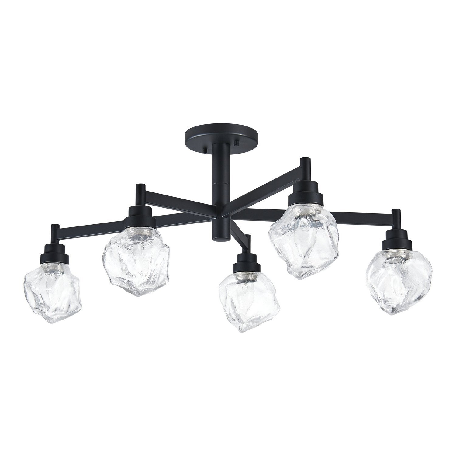Thesis Lighting 206964A Lillyanna Semi-Flush Mount in Matte Black
