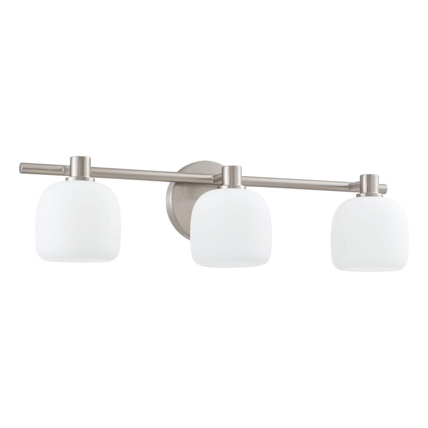 Thesis Lighting 207015A Valentina Vanity in Brushed Nickel, Etched Opal