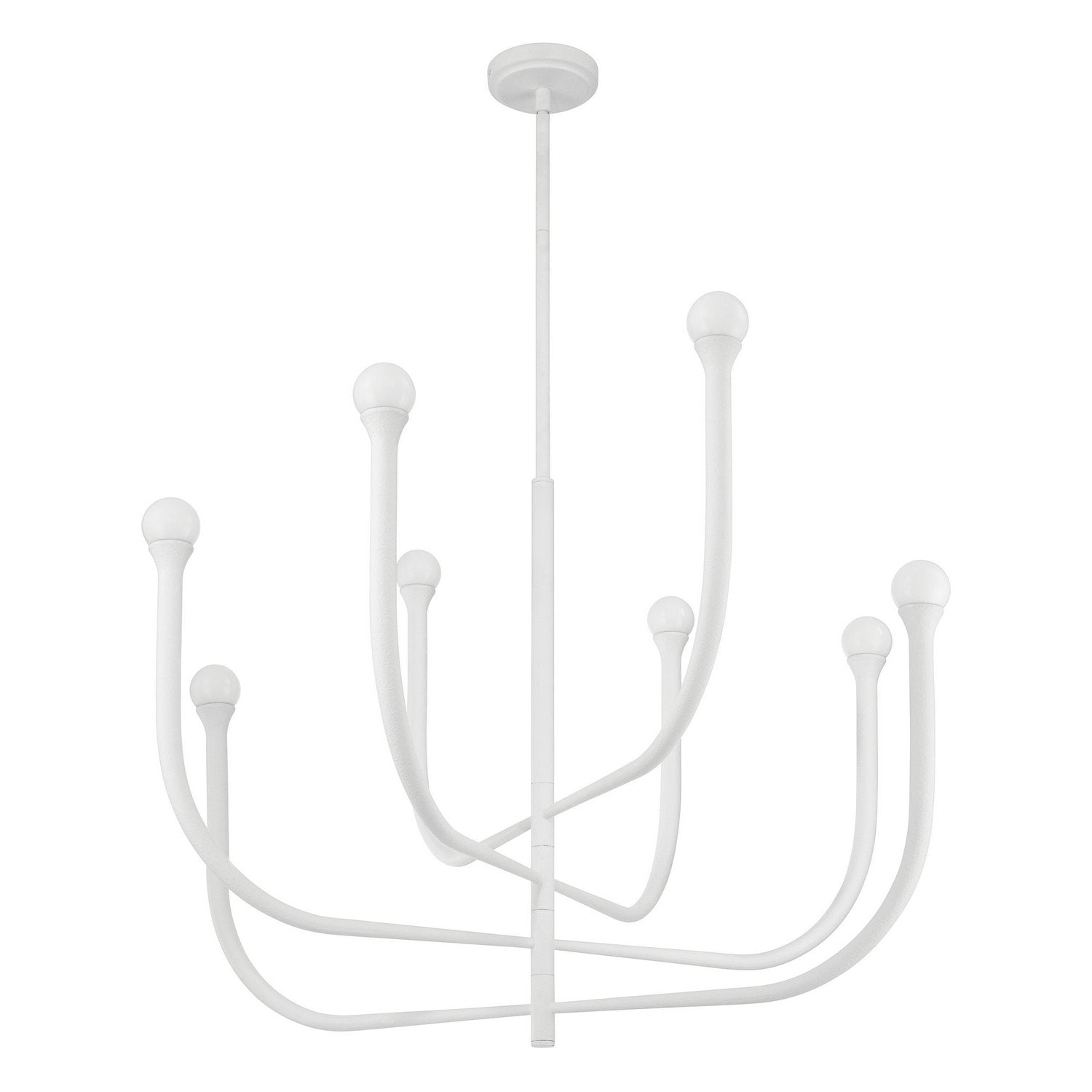 Thesis Lighting 207253A Dahlia LED Chandelier in Plaster White