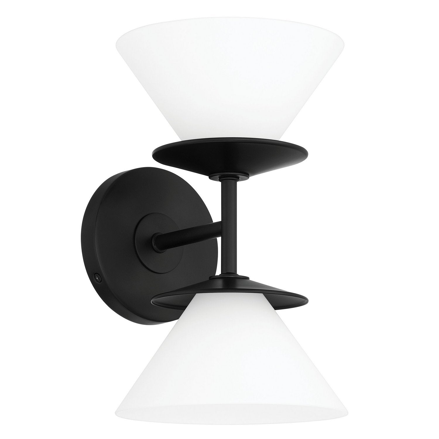 Thesis Lighting 207321A Tremolo Vanity in Matte Black, Champagne Gold