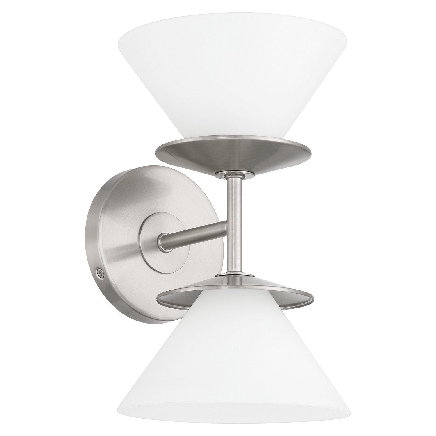 Thesis Lighting 207326A Tremolo Vanity in Brushed Nickel, Polished Nickel