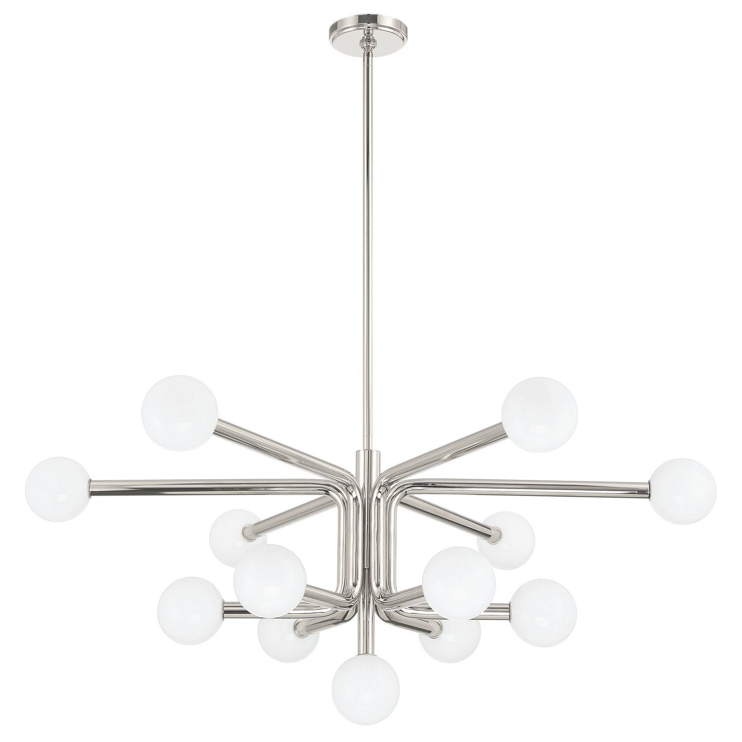 Thesis Lighting 207349A Stockholm LED Chandelier in Polished Nickel
