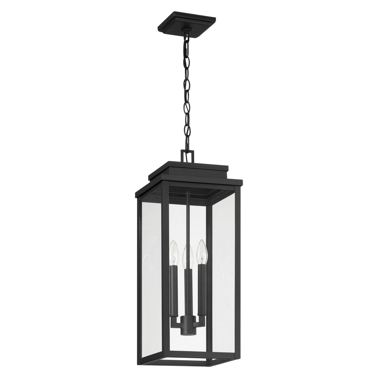 Thesis Lighting 207747A Hillside Exterior Pendant in Textured Black