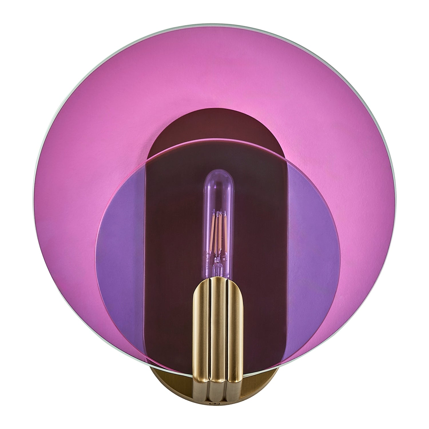 Kalco - 528521WB - One Light Wall Sconce - Optics - Winter Brass