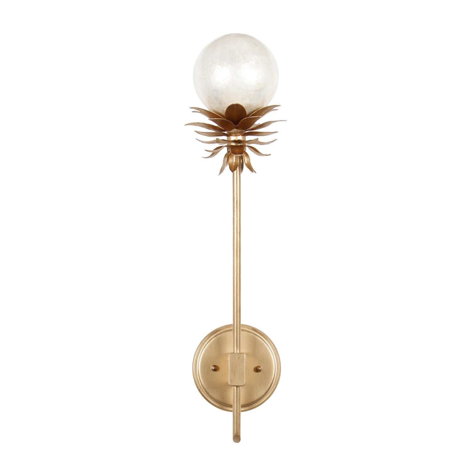 Kalco - 528821MG - One Light Wall Sconce - Florette - Modern Gold