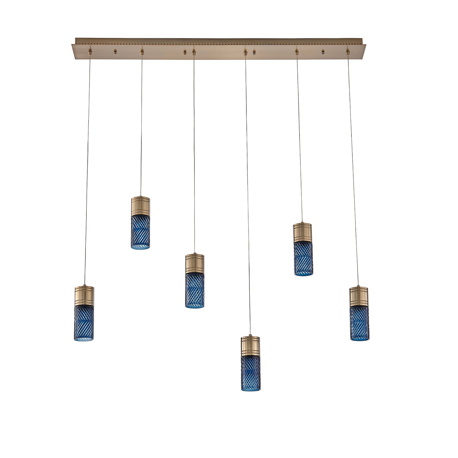 Kalco - 524961WB - LED Linear Pendant - Kiriko - Winter Brass