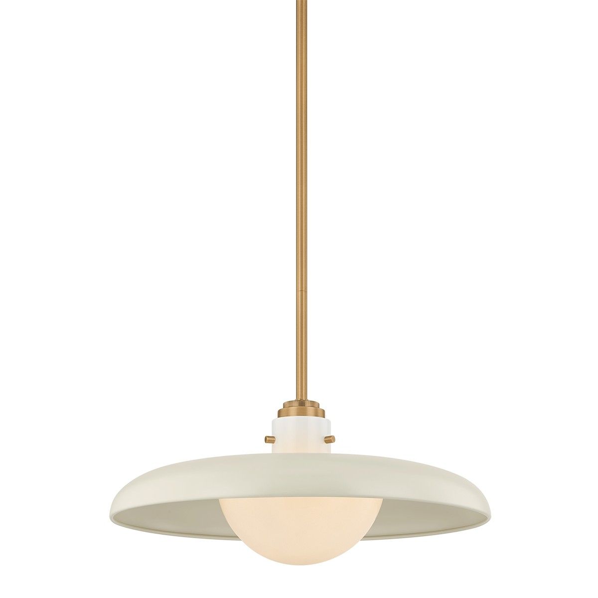 Troy Lighting Canada - F2620-PBR/OW - One Light Pendant - Gustavo - Patina Brass