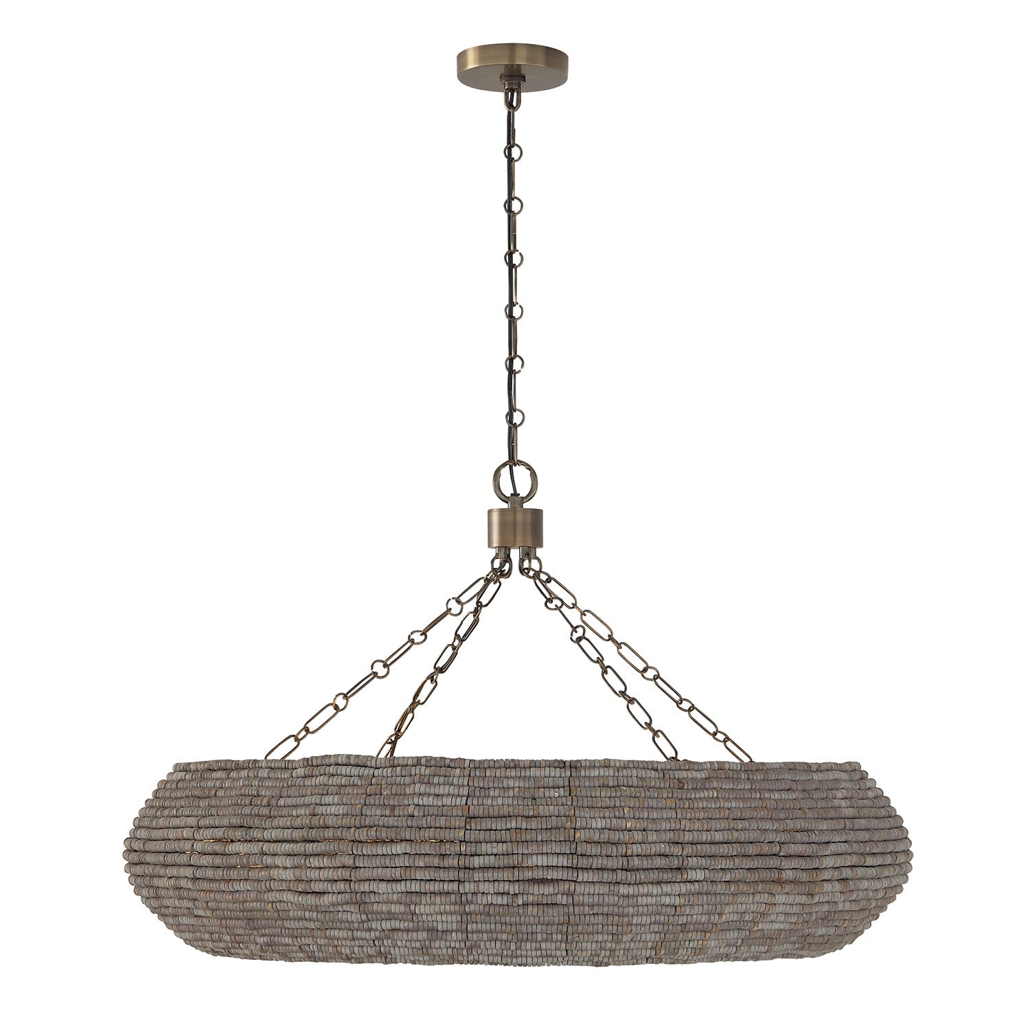 Capital Lighting - 459781AGD - Eight Light Chandelier - Morada - Aegean Grey and Dark Brass