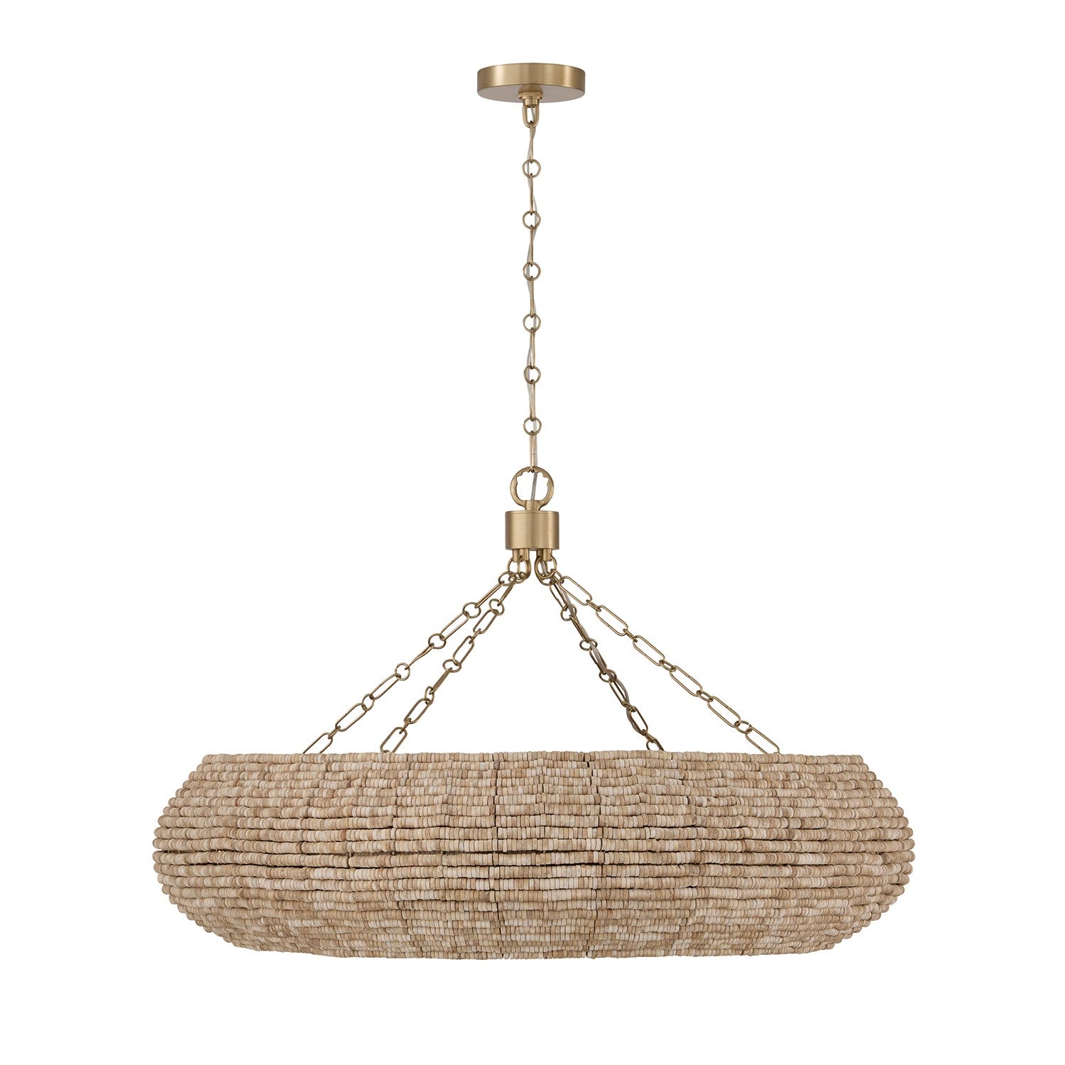 Capital Lighting - 459781LFB - Eight Light Chandelier - Morada - Light Fawn and Matte Brass