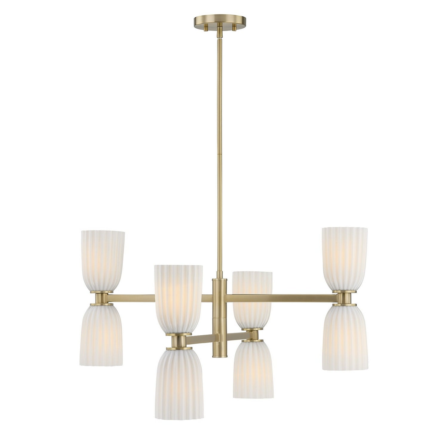 Savoy House - 1-1248-8-127 - Eight Light Chandelier - Baldwin - Noble Brass