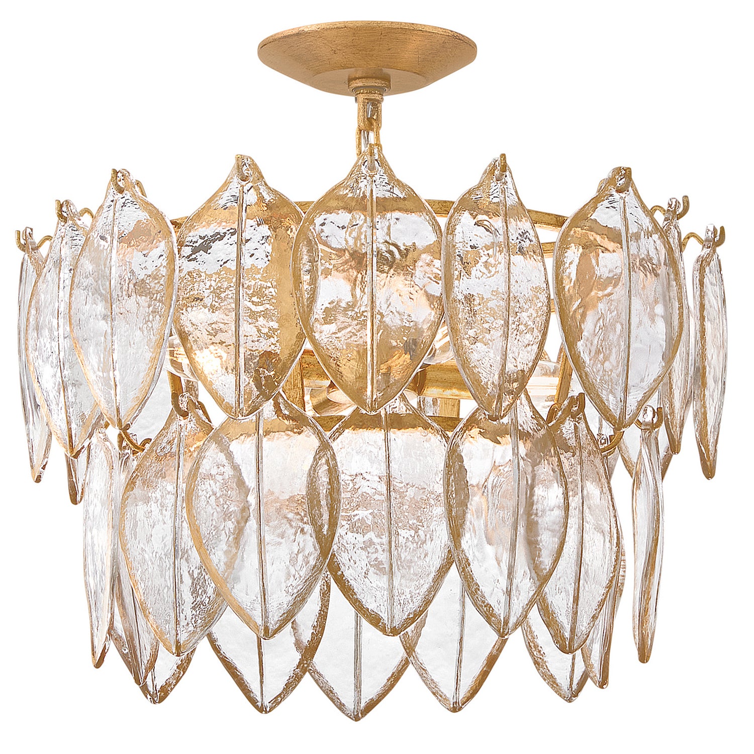 Fredrick Ramond Canada - FR32603DA - LED Convertible Semi Flush - Amira - Distressed Brass