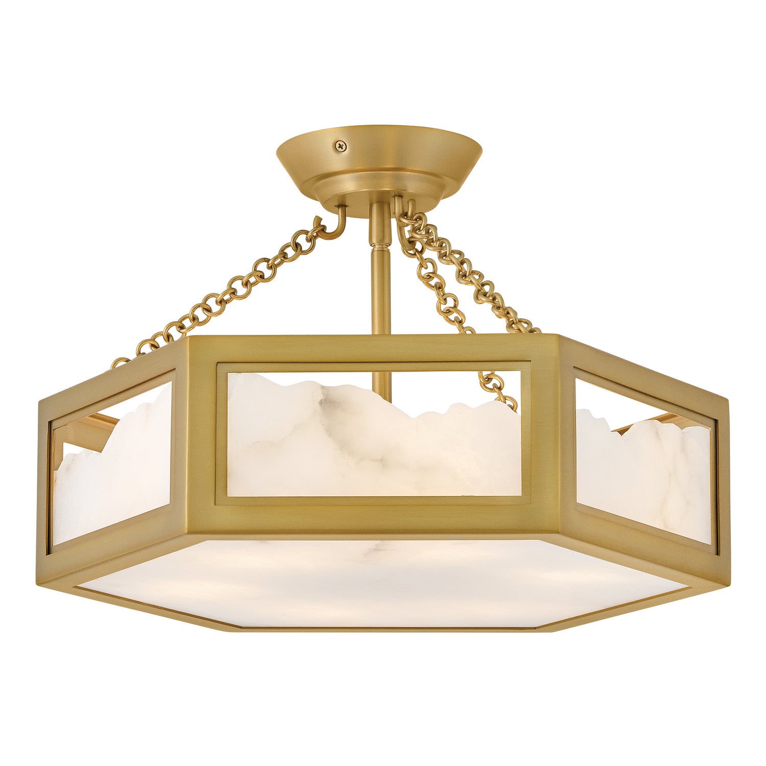 Fredrick Ramond Canada - FR41533LCB - LED Semi Flush Mount - Veleta - Lacquered Brass