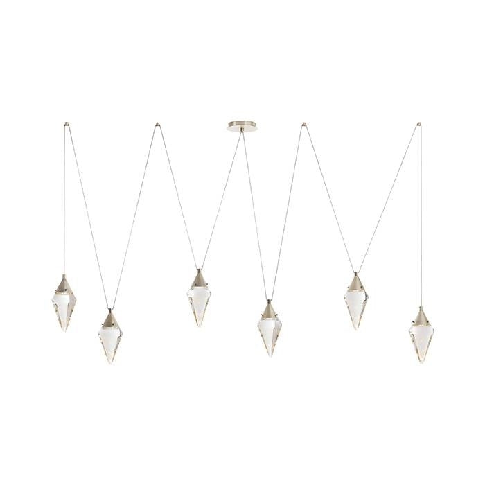 Arteriors DLC61 Berkley LED Chandelier in Vintage Silver