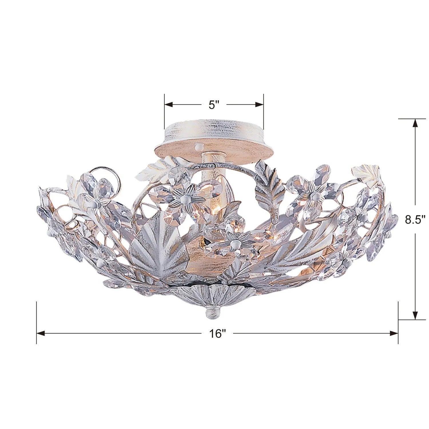 Crystorama - Paris Market Six Light Ceiling Mount - 5316-AW - Canada Light Shop
