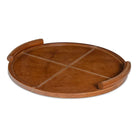 Regina Andrew - Forte Leather Round Tray - 20-1610TAN - Canada Light Shop