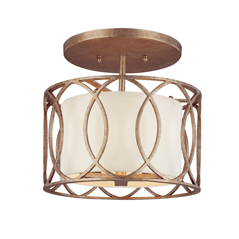Troy Lighting Canada - C1283-SG - Three Light Flush Mount - Sausalito - Silver Gold