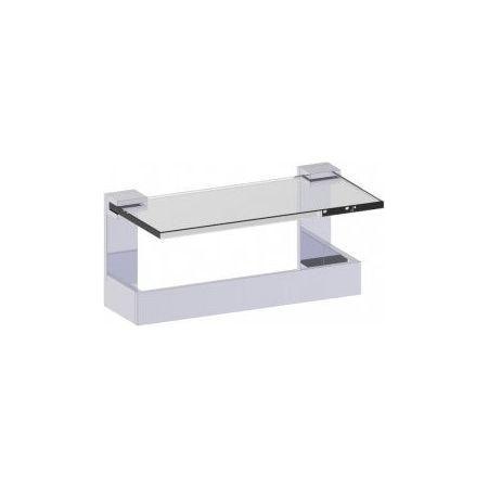 Kartners - Berlin Glass Shelf with Towel Bar - 232676-99 - Canada Light Shop