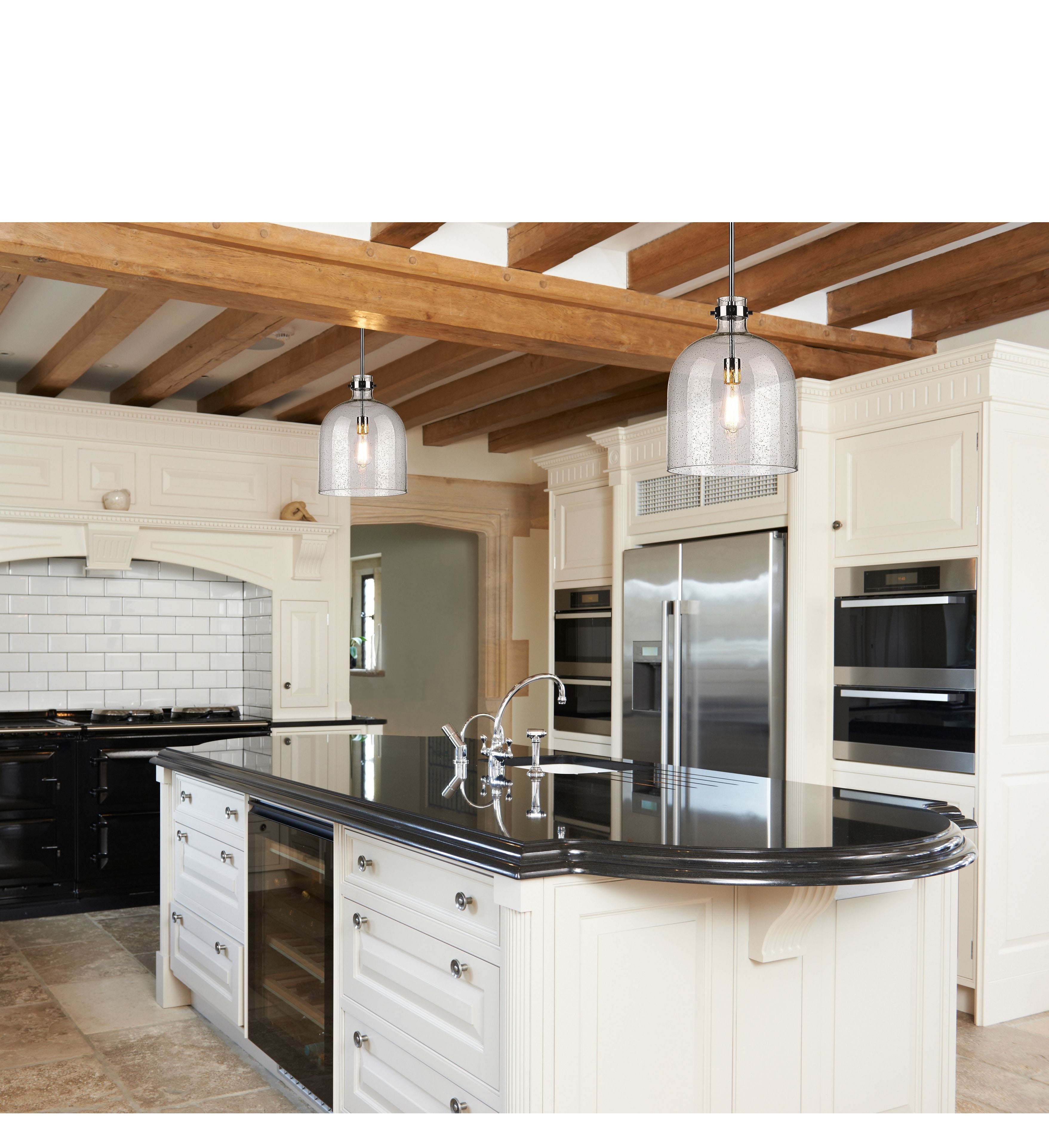 Z-Lite 817-12PN Pearson Pendant in Polished Nickel room shot