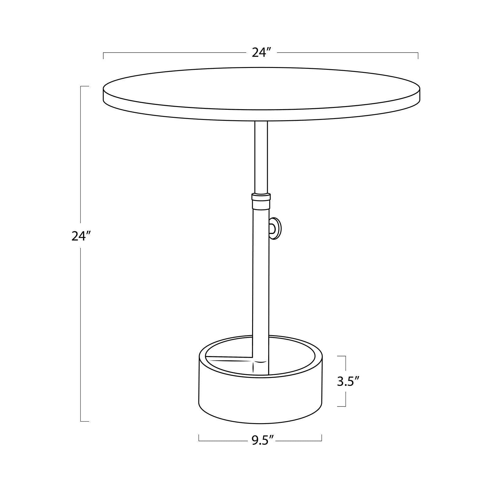 Regina Andrew - Myles Accent Table - 30-1209NB - Canada Light Shop