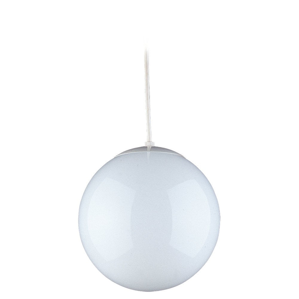 Visual Comfort Studio Canada - 6020-15 - One Light Pendant - Leo - Hanging Globe - White