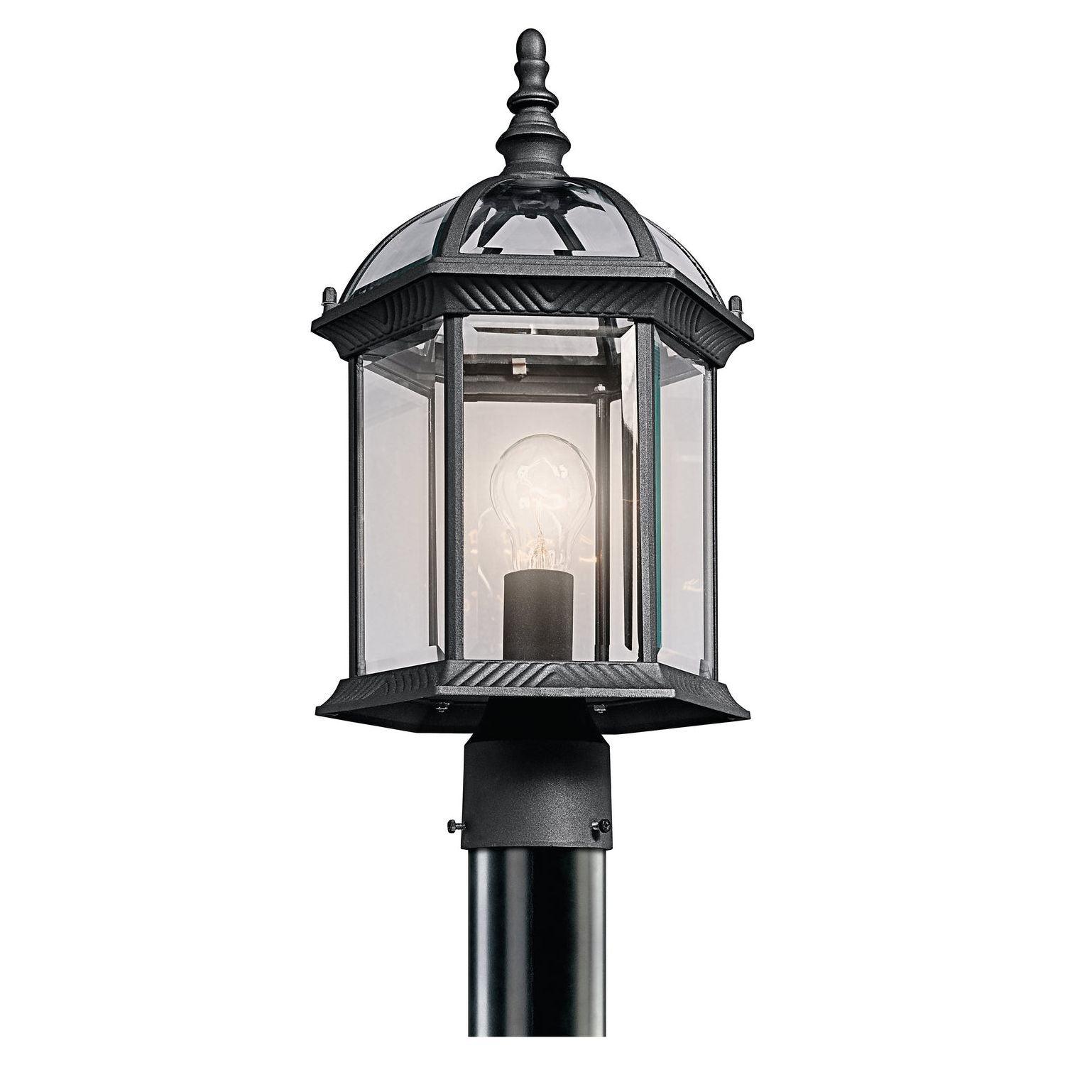 Kichler - Barrie Outdoor Post Mount - 49187BK - Canada Light Shop