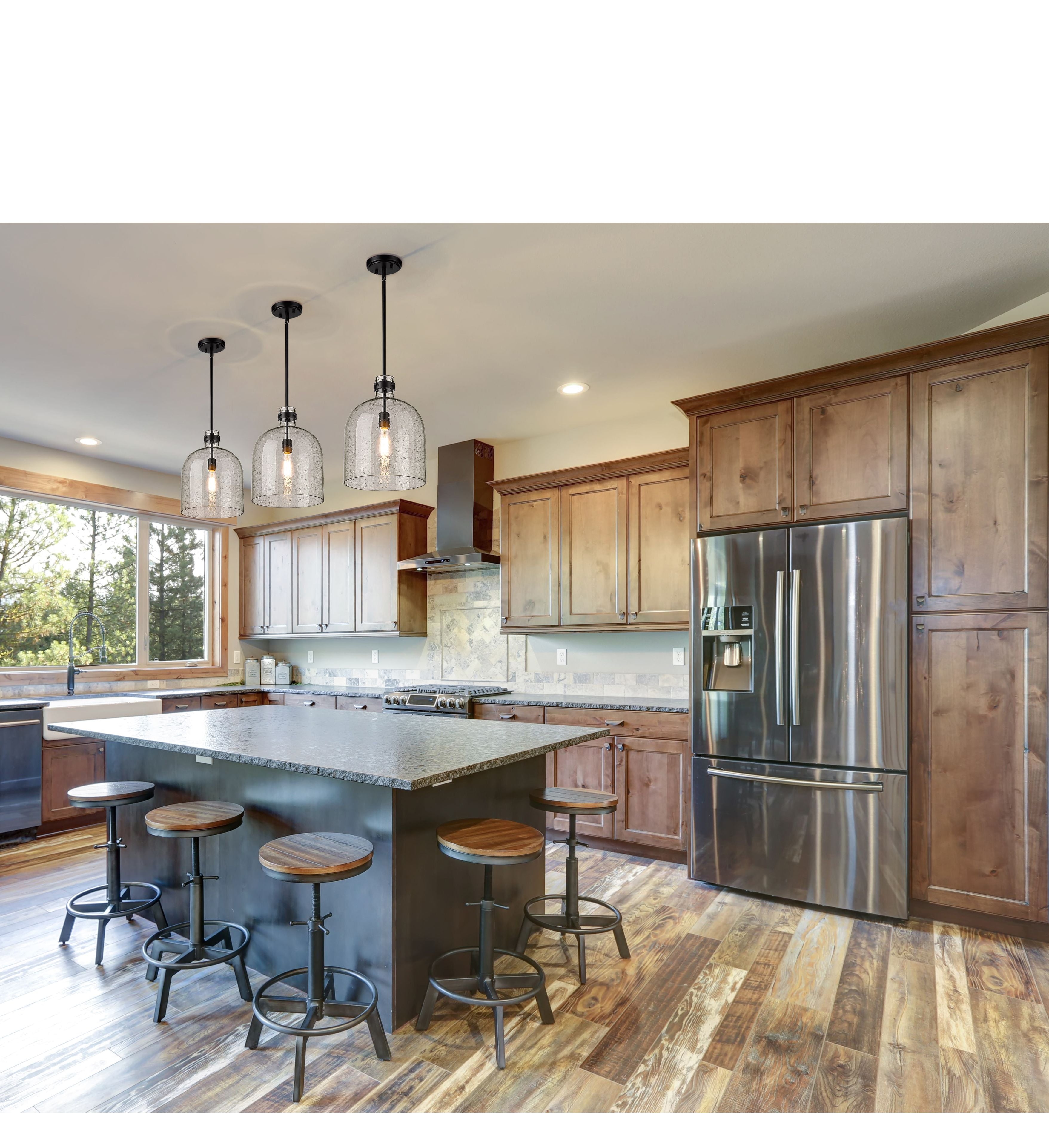 Z-Lite 817-12MB Pearson Pendant in Matte Black room shot 2