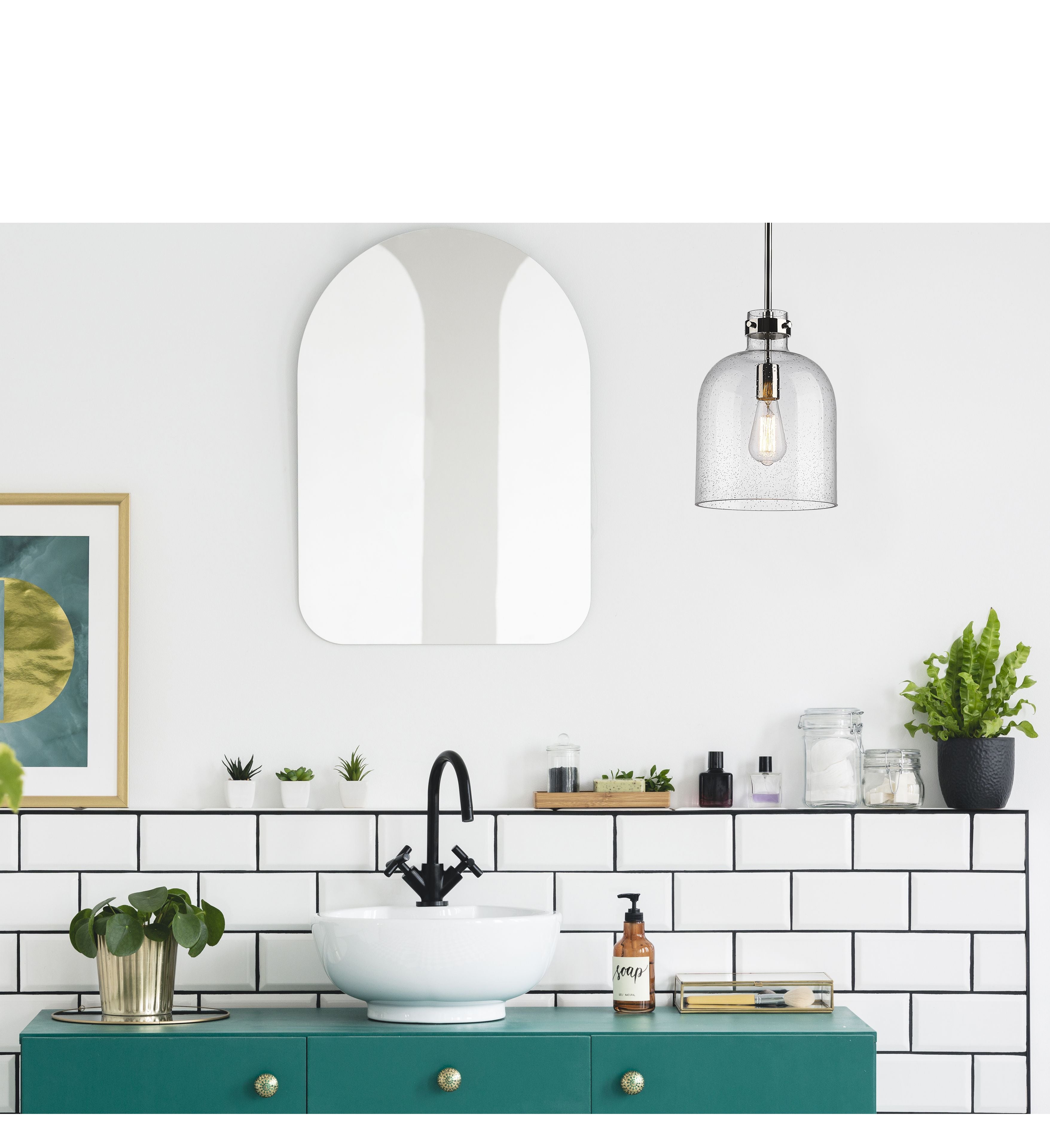 Z-Lite 817-9PN Pearson Pendant in Polished Nickel room shot 2