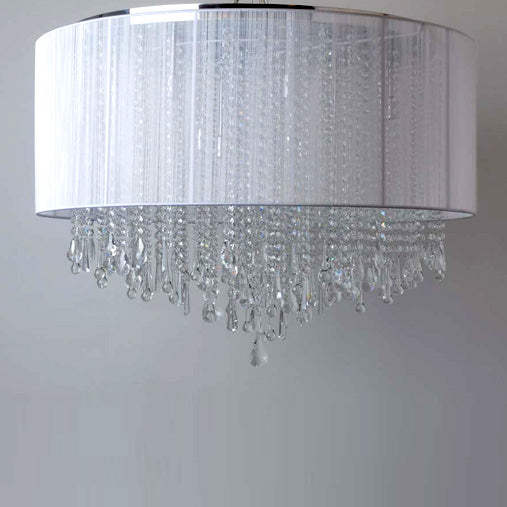 Avenue Lighting - HF1500-WHT - LED Dual Sconce - Beverly Dr. - White Silk String